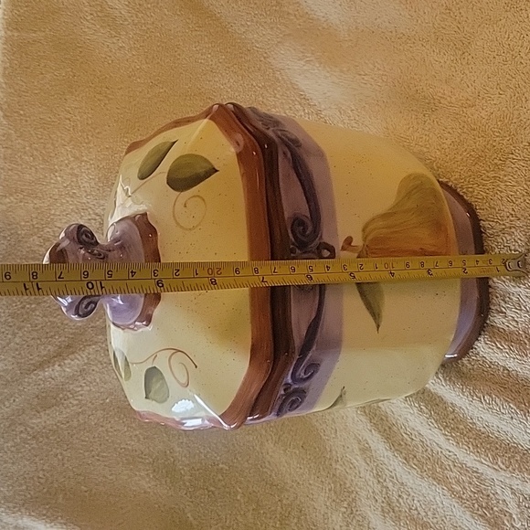 Medici Tabletops Unlimited Canister fruit pattern with the rubber seal lid - Picture 11 of 12